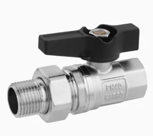 Кран-американка кульовий Karro Uno Black 1/2“ ВЗ PN40 (KR-06/83)