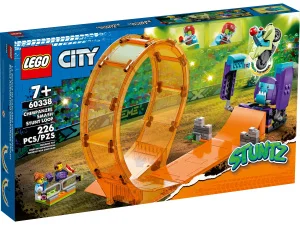 Фото конструктор lego city stuntz каскадерская петля удар шимпанзе 226 деталей (60338)