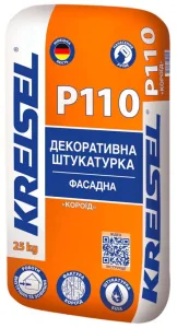 Штукатурка декоративна короїд Kreisel P110 зерно 3мм біла 25кг
