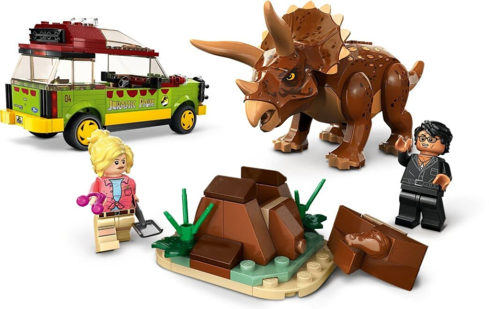 Конструктор Lego Jurassic Park Дослідження трицератопсів 281 деталь (76959)