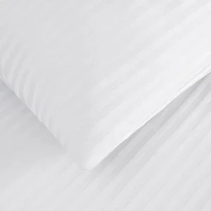 Фото комплект постельного белья lighthouse sateen stripe white 220x200см, 2x50x70см (603661_2,0)