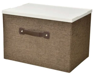Фото складной короб с крышкой handy home коричневый (eh-01l)
