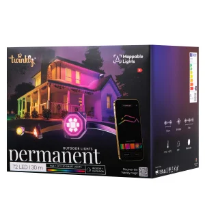 Гірлянда Twinkly Smart LED Permanent Light RGB 72 IP65 кабель білий (TWPL072STP-TEU)