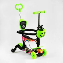 Самокат трехколесный Best Scooter 5в1 с дополнительными колесами (LS-10718)