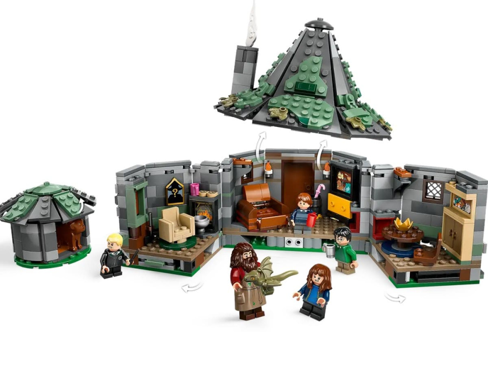 Конструктор Lego Harry Potter Хатинка Геґріда: Несподівані гості 896 деталей (76428)