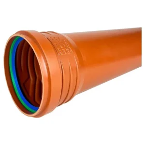 Труба зовнішньої каналізації ASG Esterno SN8 110x3,2x2000мм (6549624)