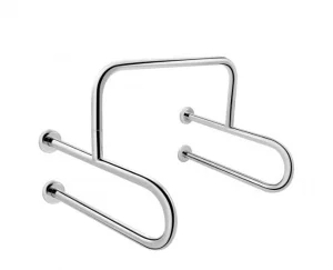 Поручень подвійний для пуссуара Qtap Freedom 600x520 Chrome QT229188CHR