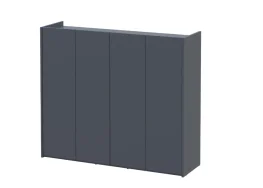 Фото тумба для обуви doros кассель графит 4 дсп 128х40х110 (41516215)