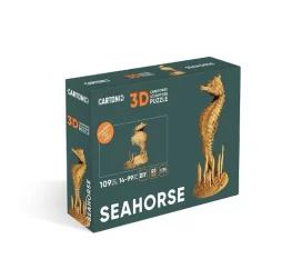 Фото картонный конструктор cartonic 3d puzzle seahorse (cartseah)