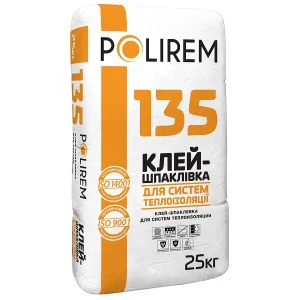 Клей для приклеивания и армирования ППС и МВ Polirem 135 25кг
