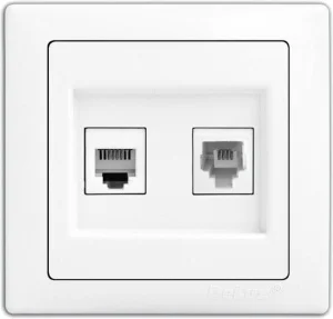 Розетка DELUX WEGA 9135 Біла