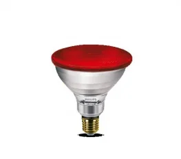 Фото рефлекторная лампа philips par38 ir 150w e27 230v red красная (90018013)