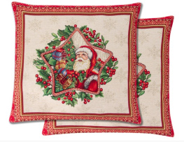 Фото наволочка новогодняя lefard home textile niko с люрексом 45x45см (732-242)