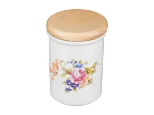 Фото банка для пищевых продуктов cesky porcelan dubi мейсенский букет 13х9 см 606-551