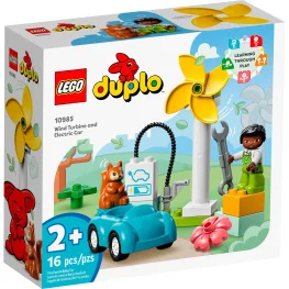 Конструктор Lego Duplo Town Ветровая турбина и электромобиль 16 деталей (10985)