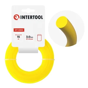Леска для триммера Intertool круглая 3ммх15м (DT-2305)