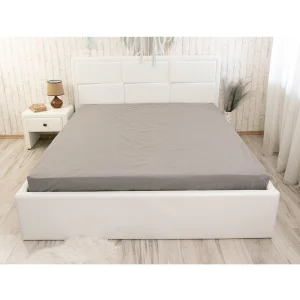 Простирадло на гумовій стрічці Руно Dark Grey 160х200см борт 25см (500.114У_Dark Grey)