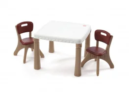 Набор: стол и 2 стула Step 2 KITCHEN TABLE & CHAIRS 50x35x35/48x64x64 см