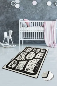 Фото коврик в детскую комнату chilai home black city 100x160см (ch_110024140)