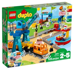Фото конструктор lego duplo грузовой поезд 105 деталей (10875)
