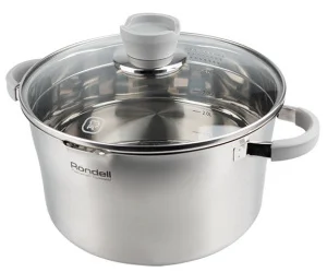 Каструля Rondell FAVORY 5.6 л 24 см нержавіюча сталь з кришкою