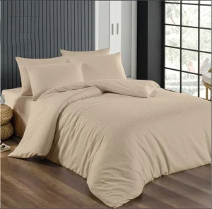 Комплект постільної білизни LightHouse Sateen STRIPE Milk Coffe 220x200см, 2x50x70см (603616_2,0)