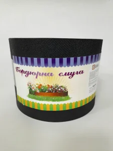 Бордюрна стрічка Геодор 15 см x 25 м чорна