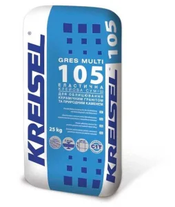 Клей для облицювання керамогранітом та природним каменем Kreisel Gres Multi 105 25кг