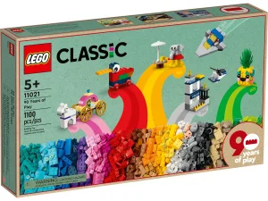 Фото конструктор lego classic 90 лет игры 1100 деталей (11021)