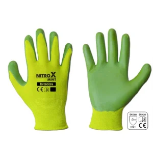 Рукавички захисні Bradas Nitrox Mint нітрил розмір 8 (RWNM8)