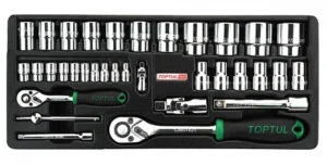 Набір інструментів TOPTUL 1/4" та 1/2" 34шт (GCAT3401)