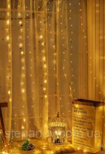 Світлодіодна гірлянда Slipo Водоспад 360Led 3x2м, теплий білий (1532-07)