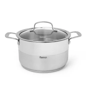 Фото кастрюля fissman nordia 24x14см 6,4л (5374)