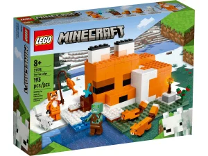 Фото конструктор lego minecraft хижина лисы 193 детали (21178)