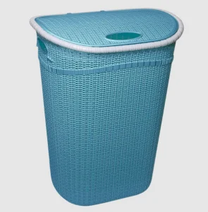 Кошик для білизни Irak Plastik Gordes синій 44,2x36,5x58см 52л (6275)