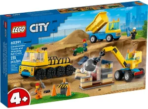 Конструктор Lego City Будівельна вантажівка й кулястий кран-таран (60391)