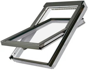 Вікно мансардне FAKRO FTU-V U3 01 55x78см дерево в поліуретані