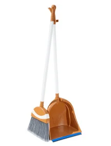 Метла с совком Irak Plastik Polo кремовый (4681)