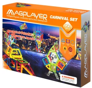 Фото конструктор магнитный magplayer 72 элемента (mpa-72)
