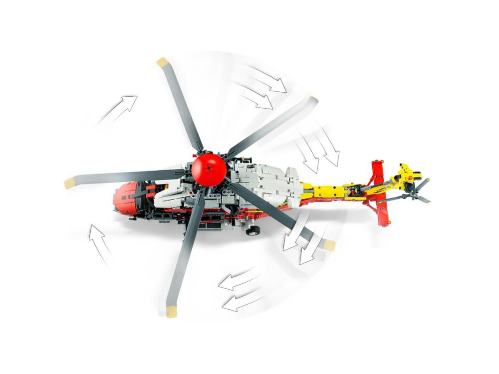 Конструктор Lego Technic Рятувальний гелікоптер Airbus H175 2001 деталь (42145)