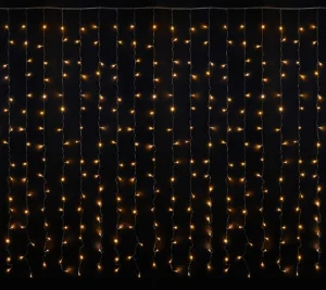 Фото гирлянда внутренняя delux curtain c 320led ip20 теплый белый 3х3м (90017997)