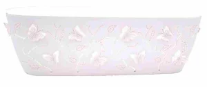 Фото горшок для цветов alyaplastik butterfly balcony 3d розовый 7,3л (10319)