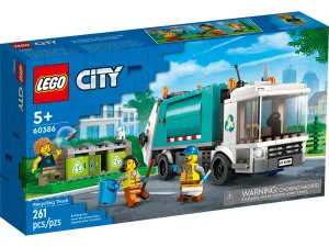 Фото конструктор lego city мусороперерабатывающий грузовик 261 деталь (60386)