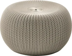 Кресло-пуф Keter Knit Cozies бежевый (7290106927025)