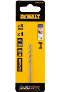 Свердло по металу DeWALT Bkack and Gold HSS-G 3x33x61мм (DT20514)