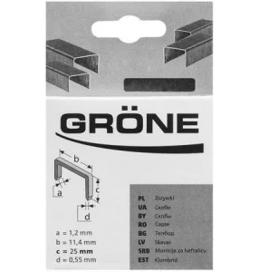 Скоби Grone 25x11,4x1,2мм 500шт (2553-820825)