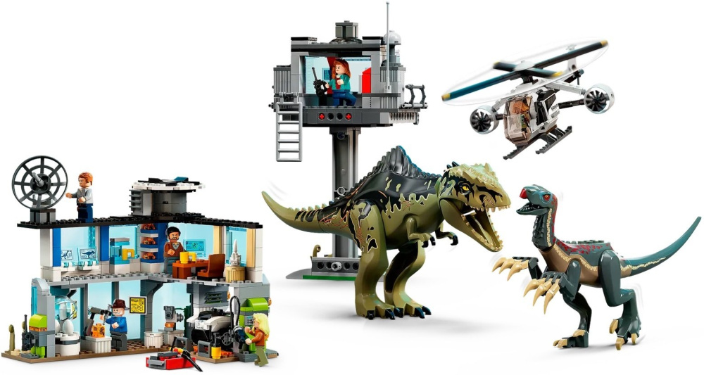 Конструктор Lego Jurassic World Атака гигантозавра и терризинозавра 810 деталей (76949)