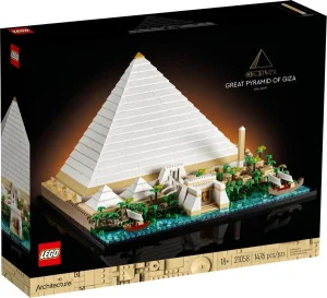 Фото конструктор lego architecture пирамида хеопса 1476 деталей (21058)