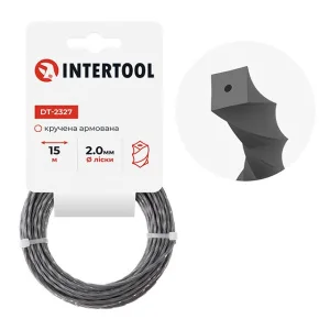 Леска для триммера Intertool квадрат витая армированная 2ммх15м (DT-2327)