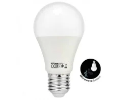 Фото лампа horoz electric force-10 с датчиком движения 5-8м, а60 led 10w 6400k e27 (001-067-0010-010)